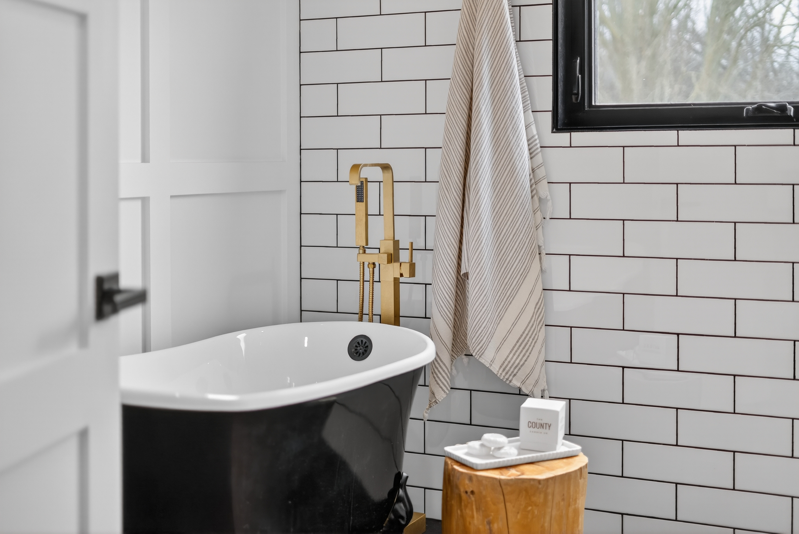 Luxury bathroom real estate photography