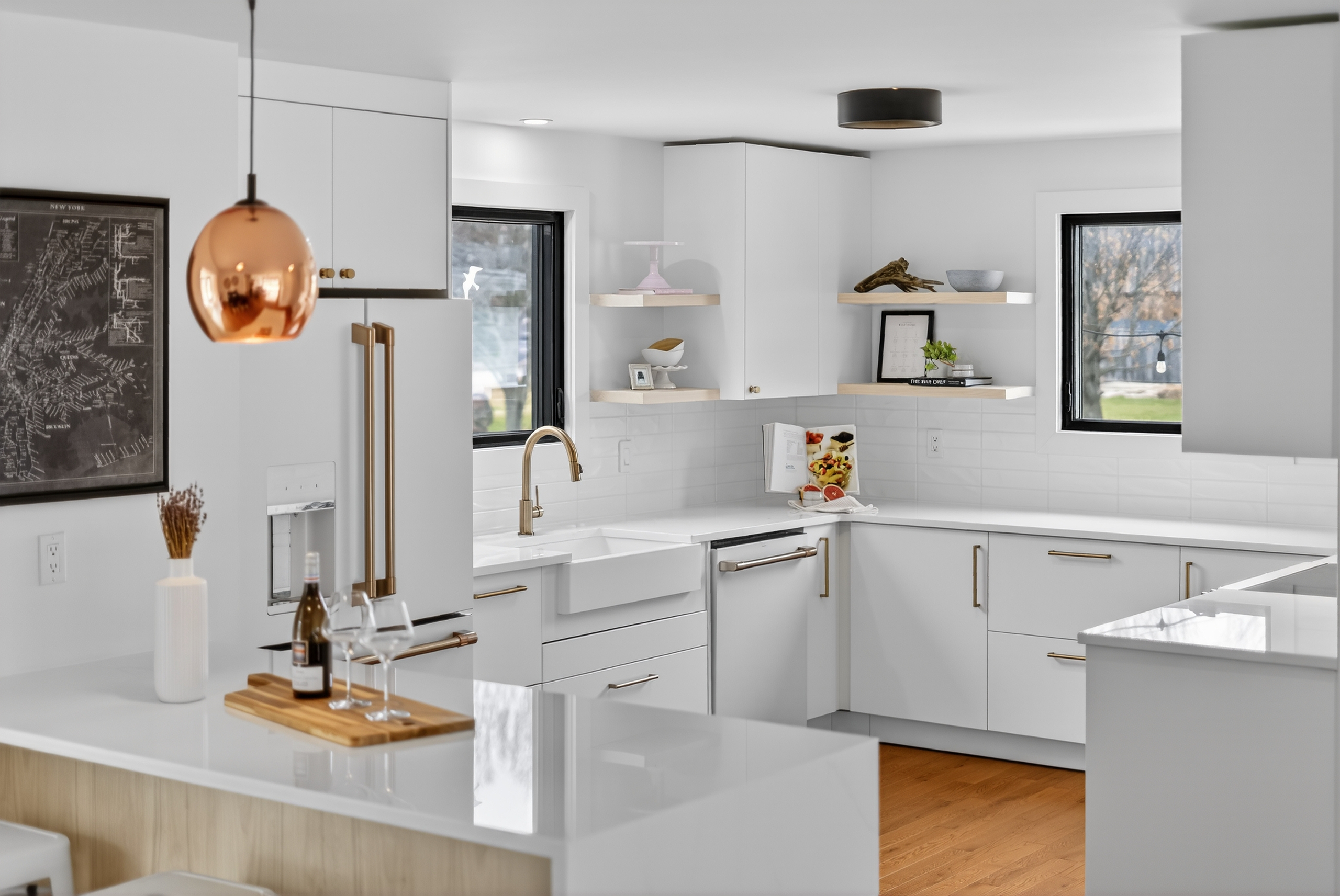 Modern kitchen real estate photography